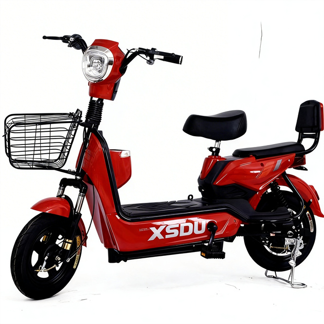 Electric City Bike Carbon Steel Frame 350W Adult Pedicab with 48V Lead Acid Battery High Quality