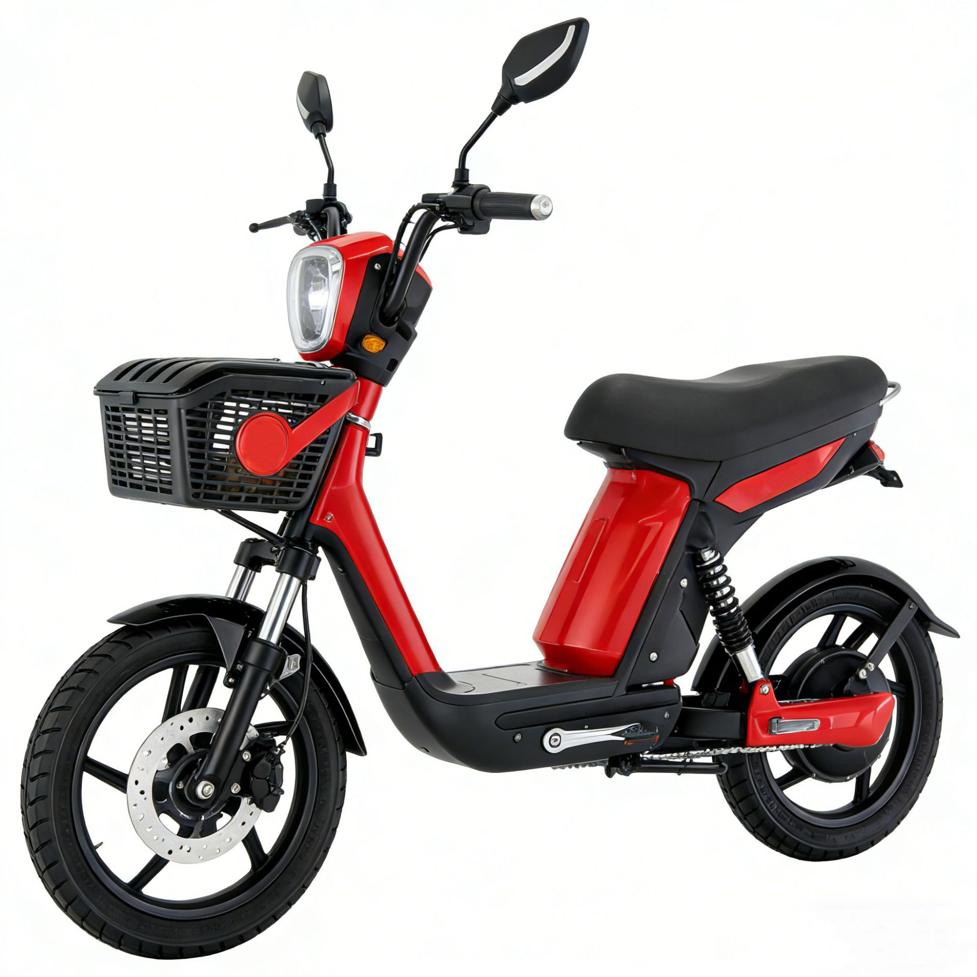 Hot Sale 350W/500W 18 Inch Mini Whirlwind Factory Direct Sales Steel Frame Material Lithium Battery Moped Electric Bicycle 