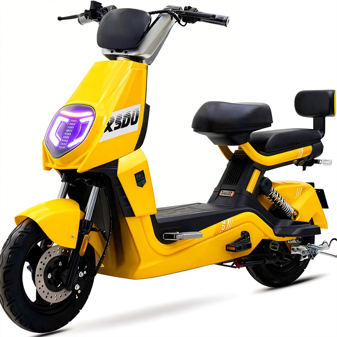 High-Performance 1100W Brushless Central Motor 48V Steel Frame Electric Bicycle with 2.75-10 Tubeless Tires for City Adults 