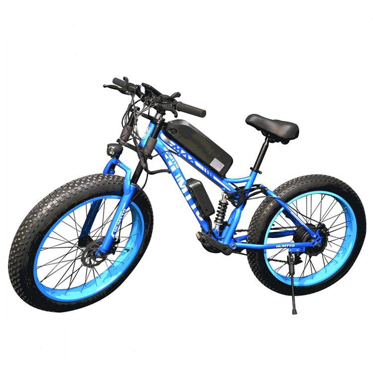 26inch Steel Frame Integrated Battery Electric Mountain Fat Bike 250W/750W Double Disc Brake