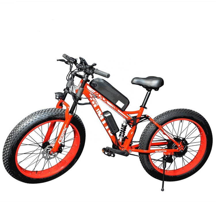 26inch Steel Frame Integrated Battery Electric Mountain Fat Bike 250W/750W Double Disc Brake 