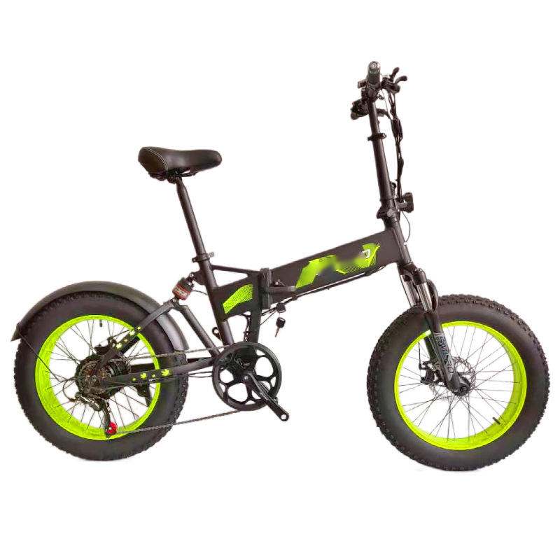 Foldable Electric Bicycle 20 Inch Snow Bike 48V 1000W 10AH Battery Ebike E Bike 