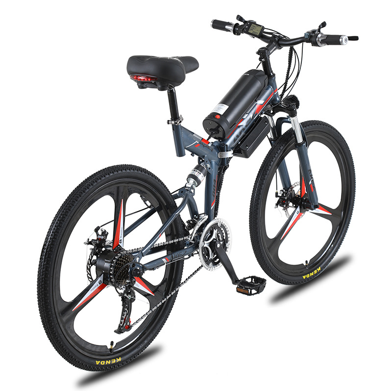 48V Ebike Electric Mountain Fat Bike Rear Hub Brushless Motor Integrated Battery Aluminum Alloy Wheel 26 Inch 500W 