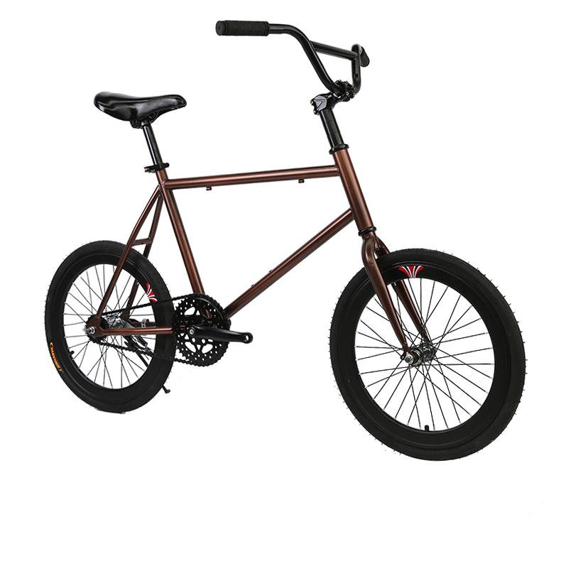 New Design Steel 20-Inch Fixed Gear Bike / Fixie Bicycle / Single Speed Dead Fly Bikes Aluminum Alloy Rim Disc Brake Street Use 