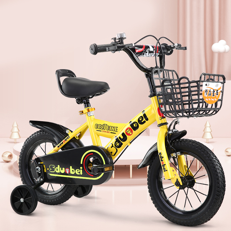 China Factory Kids Single Speed Bicycle with Training Wheels Aluminum Alloy Frame for 1-6 Years 