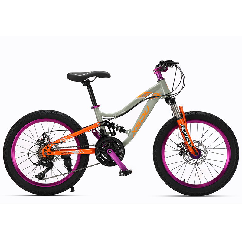 12-18 Inch Girls Toddler Mountain Bike Carbon Steel Frame Disc Brake 6-Speed Children's Kids Bicycle with Training Wheels