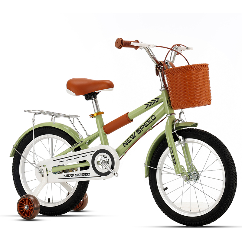 New Stock Basic Steel Single Speed Children's Bicycle 3-8 Years Old with Plastic Basket Cheap Bike for Sale 