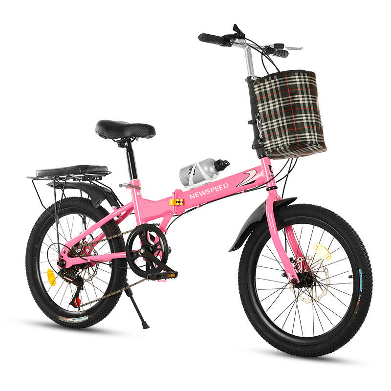 China New Style 20-inch Steel Frame Folding Bike with Disc Brake 14 Inch 6-Speed