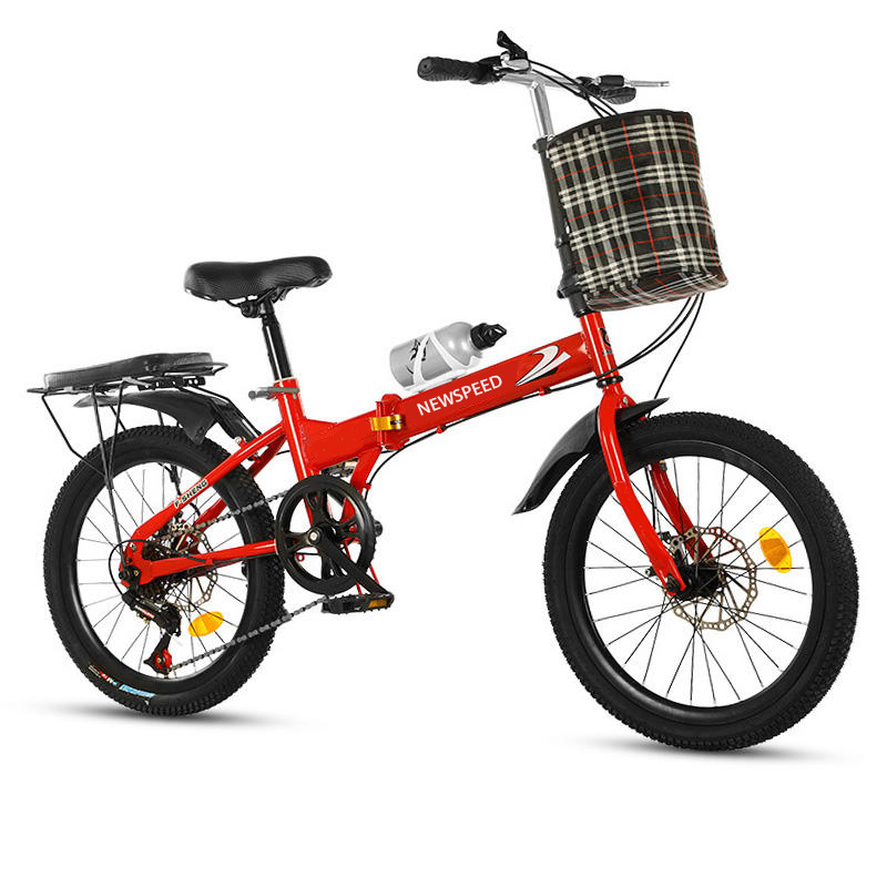China New Style 20-inch Steel Frame Folding Bike with Disc Brake 14 Inch 6-Speed 